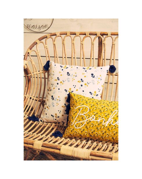 Banquette 2 places Plume de Paon naturel - 104x70x88 cm
