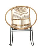 Rocking chair Stainsy naturel - 74x88x90 cm