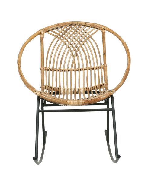 Rocking chair Stainsy naturel - 74x88x90 cm