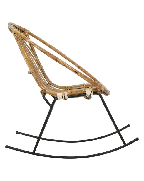 Rocking chair Stainsy naturel - 74x88x90 cm