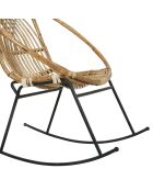 Rocking chair Stainsy naturel - 74x88x90 cm