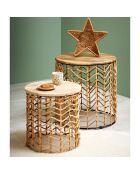 2 Tables d'appoint Monarque naturel