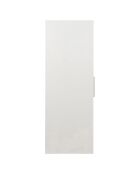 Console 2 étagères Adela blanc/naturel - 100x35x80 cm