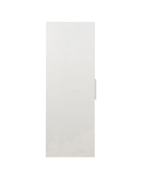 Console 2 étagères Adela blanc/naturel - 100x35x80 cm