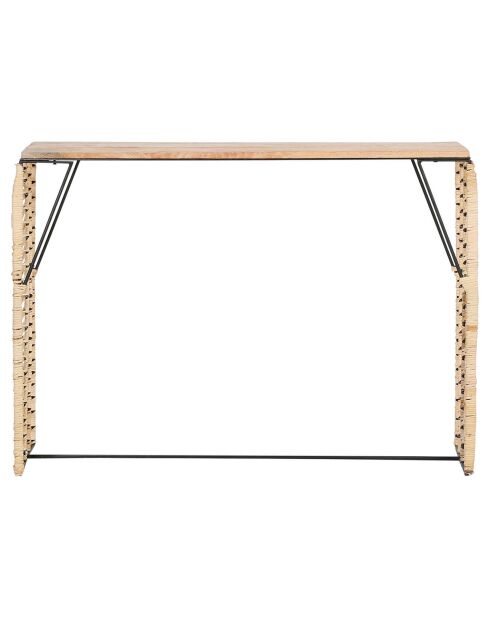 Console Monarque naturel - 103x30x73 cm