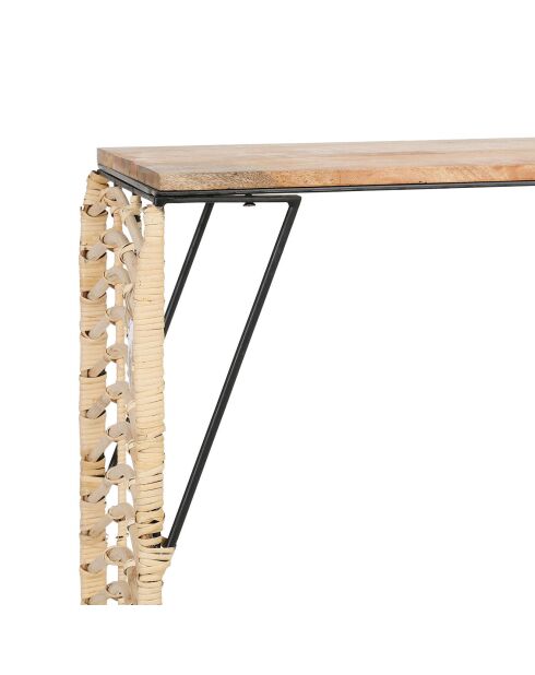 Console Monarque naturel - 103x30x73 cm