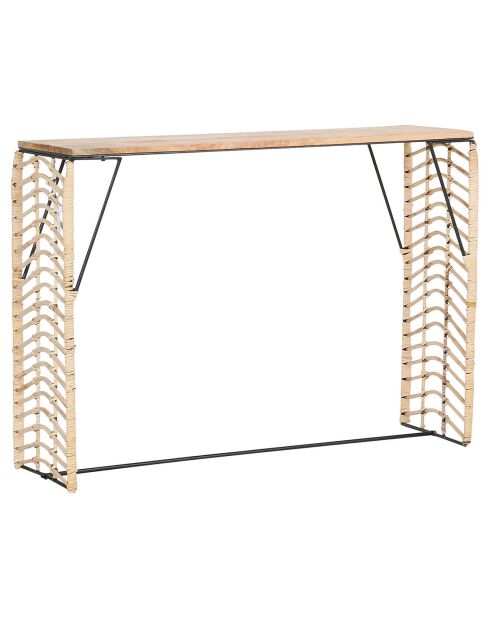Console Monarque naturel - 103x30x73 cm