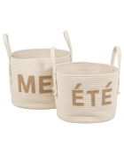 2 cestini marini Un'estate al mare ecru/naturale