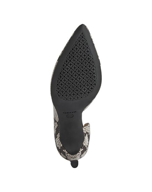 Escarpins en Cuir Faviola gris froid - Talon 9 cm