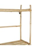 Etagère murale 2 niveaux Splendeur naturel - 50x54x18 cm