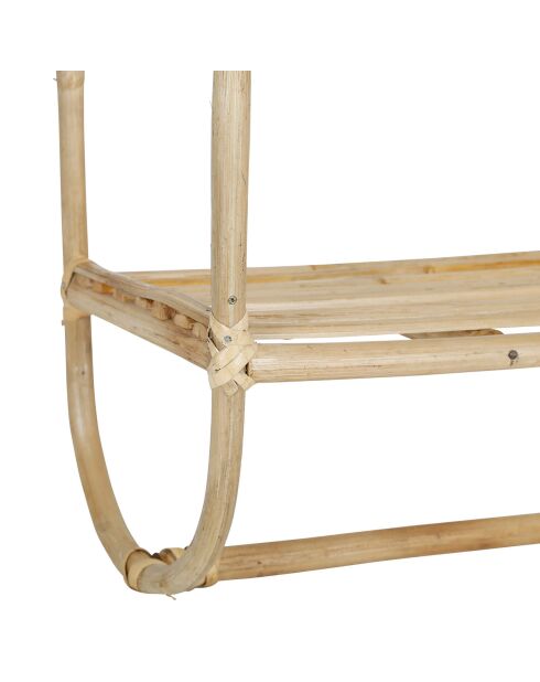 Etagère murale 2 niveaux Splendeur naturel - 50x54x18 cm