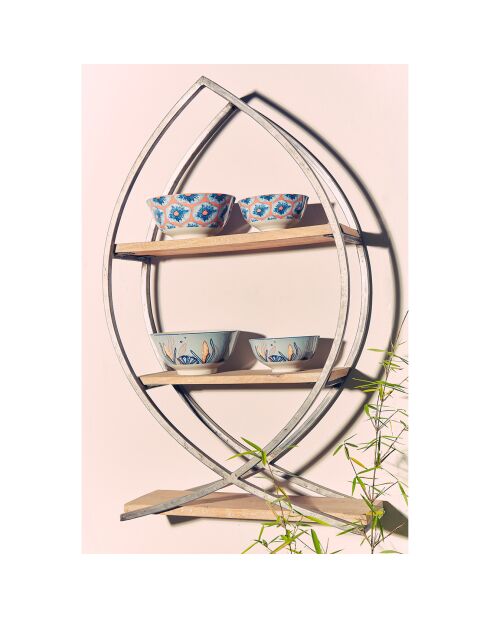 Etagère murale Cap Ouest naturel  - 33x15x60 cm
