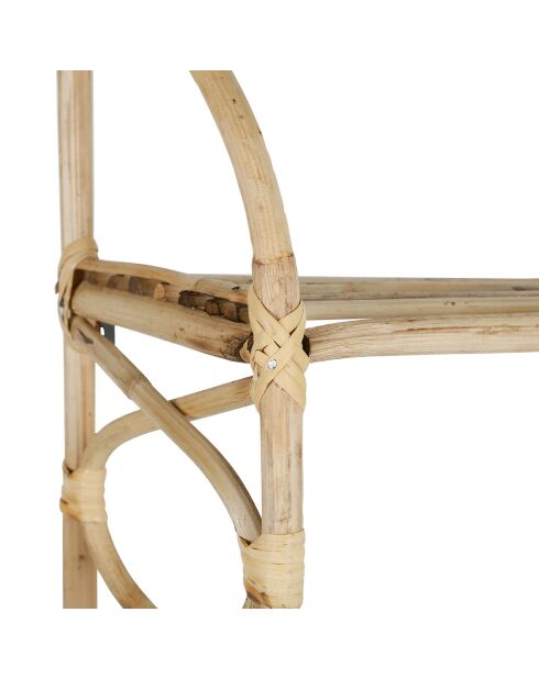 Etagère murale 2 niveaux Splendeur naturel - 60x56x19 cm
