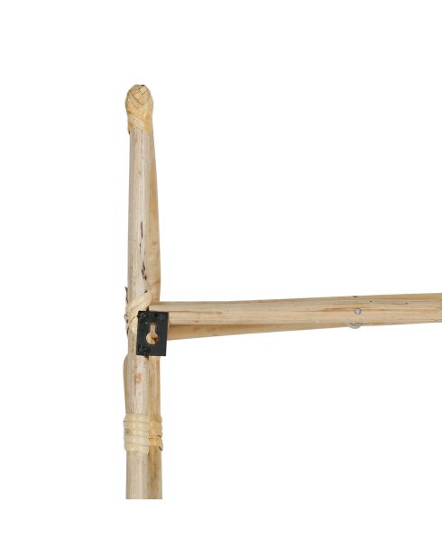 Etagère murale 2 niveaux Splendeur naturel - 60x56x19 cm