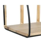 Etagère murale Monarque naturel/noir - 52x41x31 cm