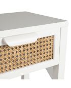 Chevet avec tiroir Adela blanc/naturel - 40x30x54 cm