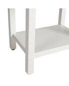 Chevet avec tiroir Adela blanc/naturel - 40x30x54 cm