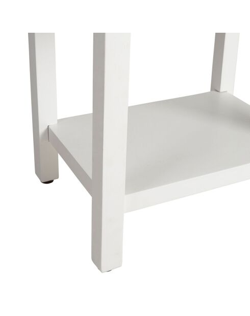 Chevet avec tiroir Adela blanc/naturel - 40x30x54 cm