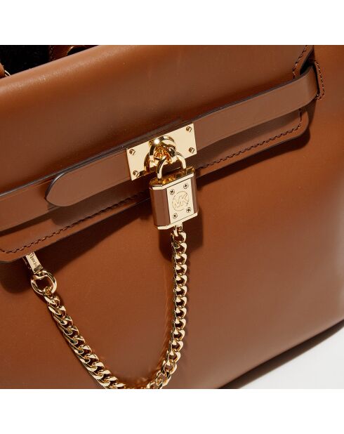 Bolso Hamilton Legacy de piel camel, 40 x 25,5 x 15 cm