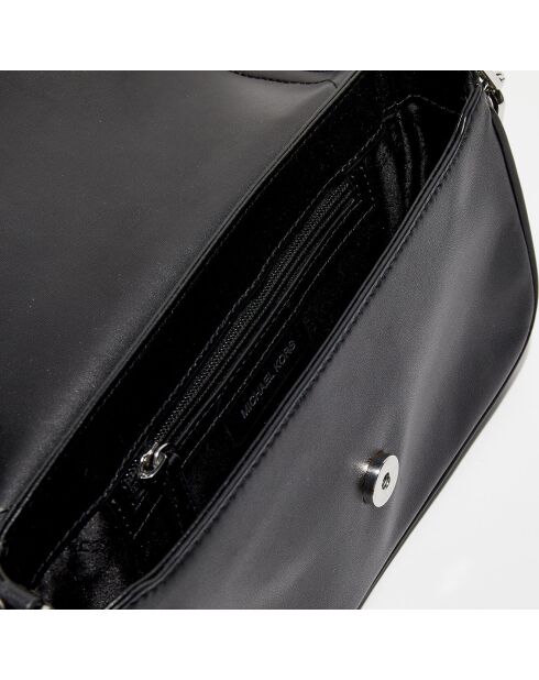 Petit sac bandoulière en Cuir Parker noir - 26x14x7 cm