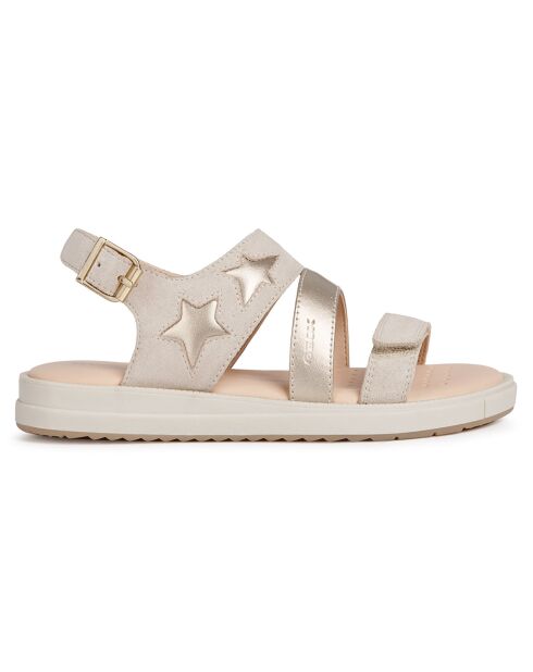 Sandales en Cuir Rebecca beiges