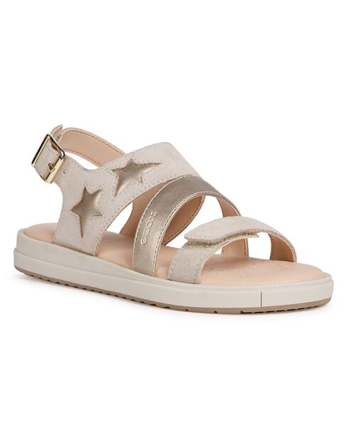 Sandales en Cuir Rebecca beiges