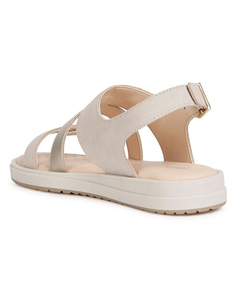 Sandales en Cuir Rebecca beiges