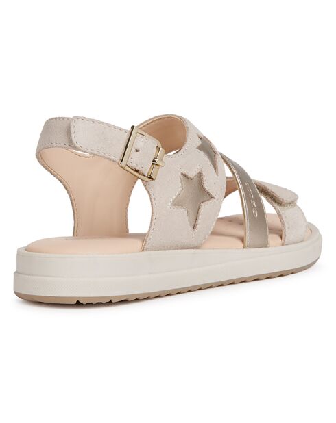 Sandales en Cuir Rebecca beiges