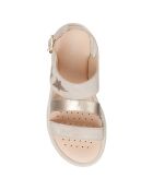 Sandales en Cuir Rebecca beiges