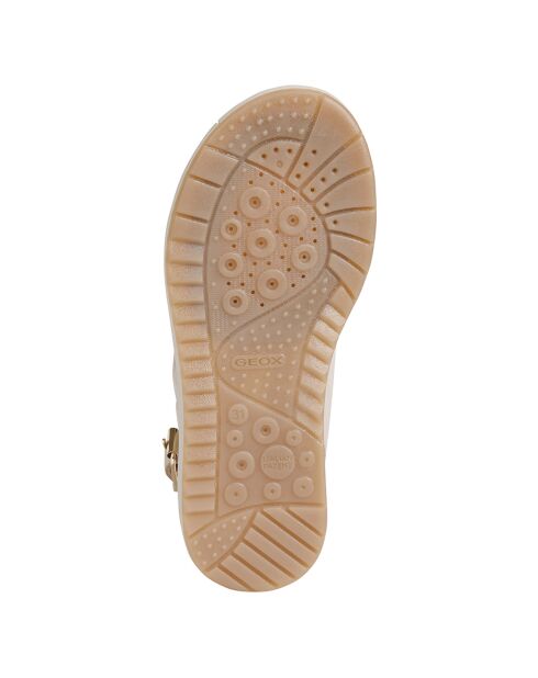 Sandales en Cuir Rebecca beiges