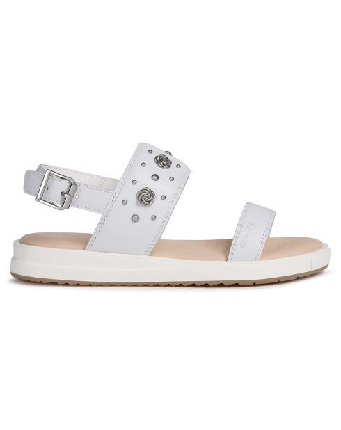 Sandales en Cuir Rebecca blanches