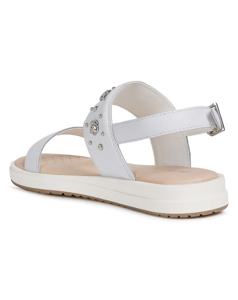 Sandales en Cuir Rebecca blanches