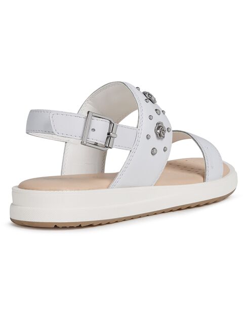 Sandales en Cuir Rebecca blanches
