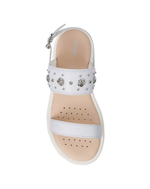 Sandales en Cuir Rebecca blanches