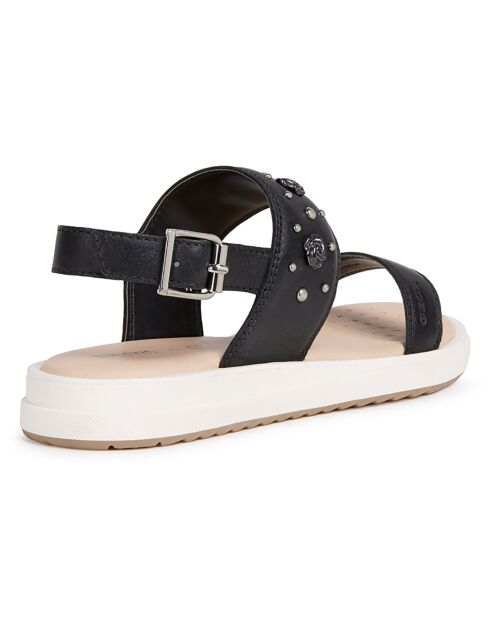 Sandales en Cuir Rebecca noires