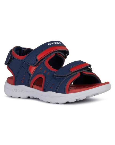 Sandales Vaniett bleu marine/rouge