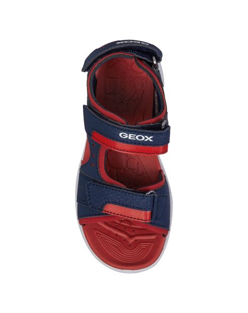 Sandales Vaniett bleu marine/rouge