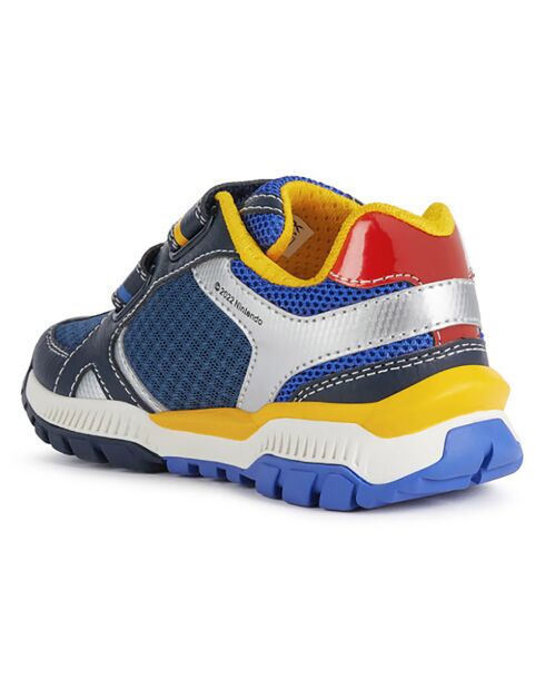 Baskets Tuono Super Mario bleu marine/jaune