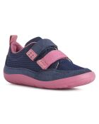 Baskets Barefeel bleu marine/fuchsia