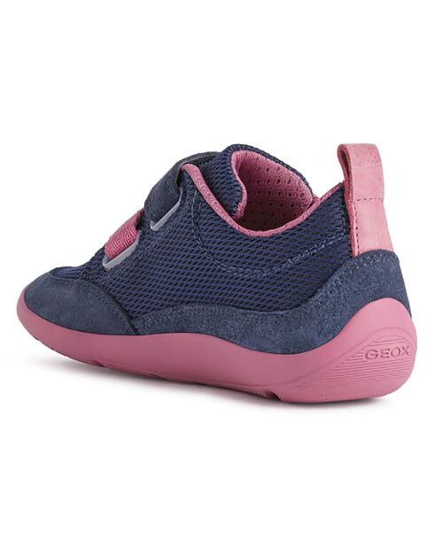 Baskets Barefeel bleu marine/fuchsia