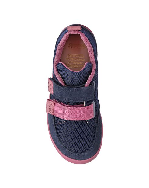 Baskets Barefeel bleu marine/fuchsia