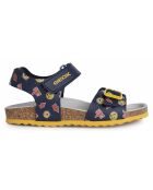 Sandales Ghita marine/jaune