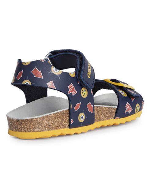 Sandales Ghita marine/jaune