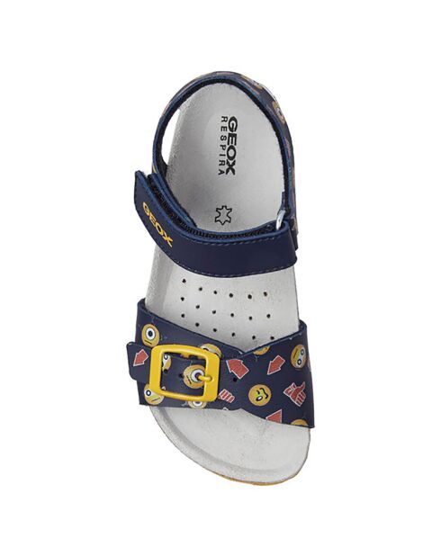 Sandales Ghita marine/jaune