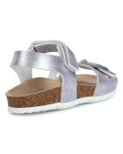 Sandales Adriel lilas métallisé