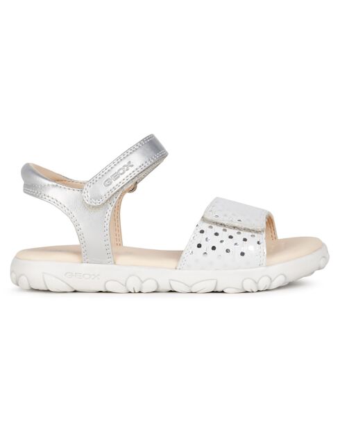 Haiti silber/weiße Sandalen