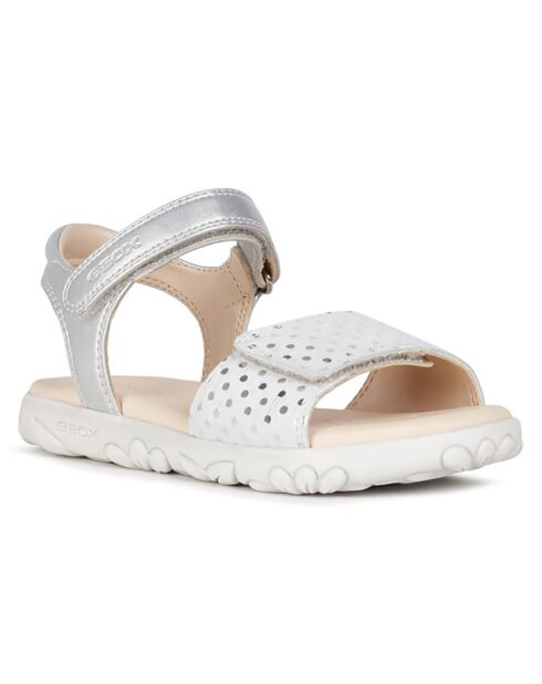 Haiti silber/weiße Sandalen