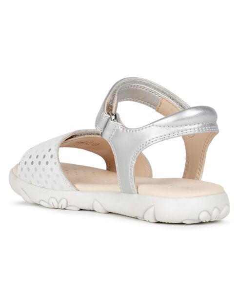 Haiti silber/weiße Sandalen