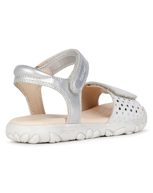 Haiti silber/weiße Sandalen