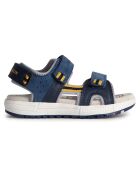 Sandales Alben marine/moutarde